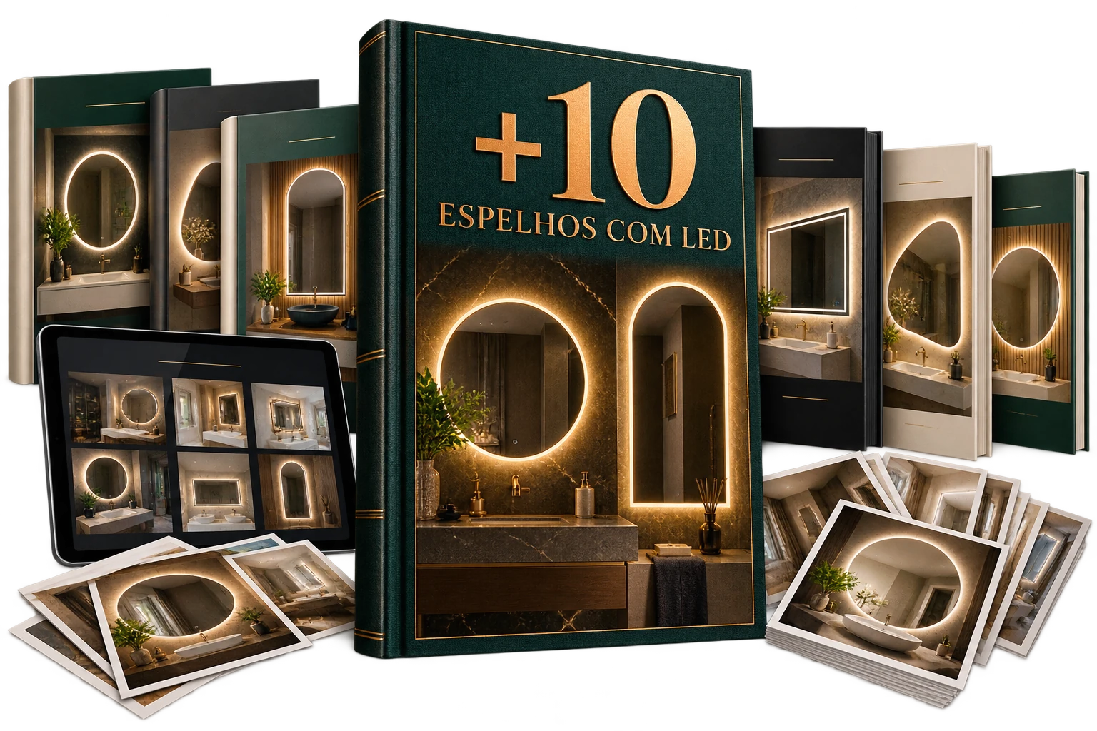 Bônus +10 referências de espelhos com LED